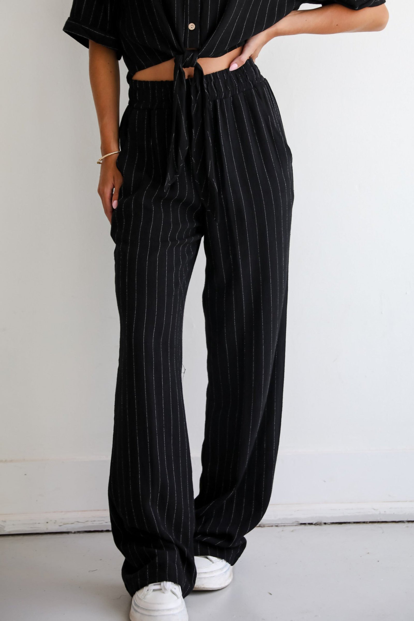 Moment Maker Striped Linen Pants LT23