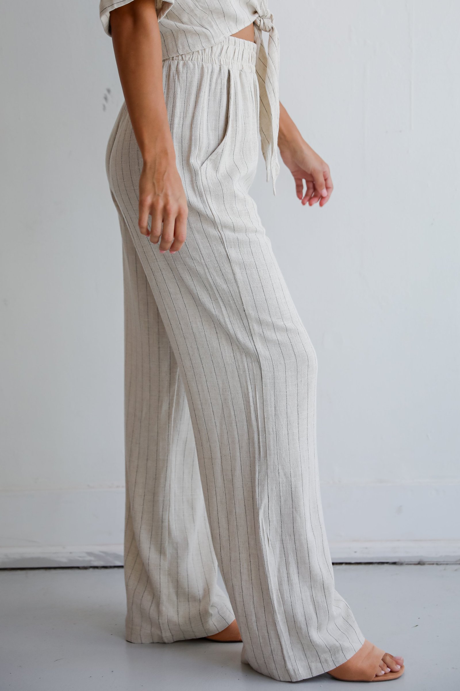 Moment Maker Striped Linen Pants LT23